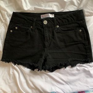 Black Denim Shorts
